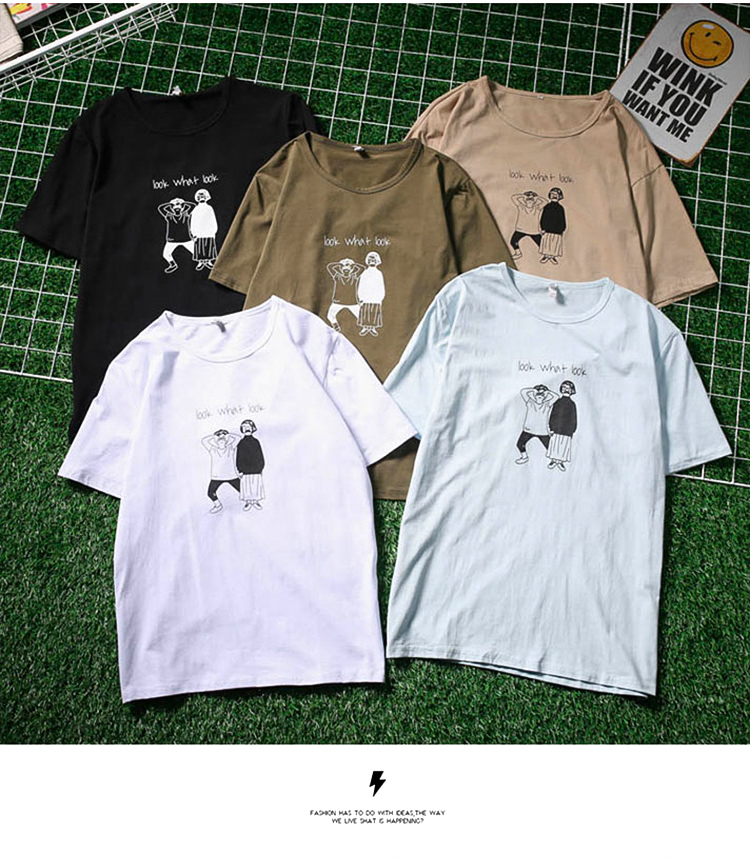 Top-summer-5XL-plus-size-t-shirt-ladies-loose-cartoon-letter-printing-t-shirts-short-sleeve-neck-cot-32591391088