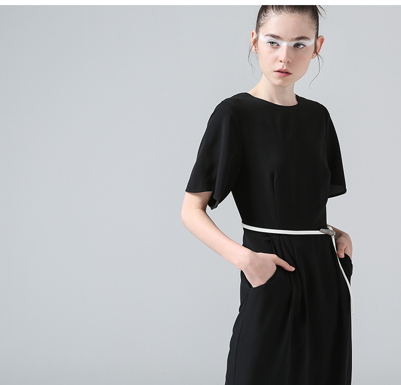 Toyouth-Dress-2017-Spring-New-Women-Casual-Slim-Solid-Color-O-Neck-Short-Sleeve-Long-Chiffon-Dresses-32796235105