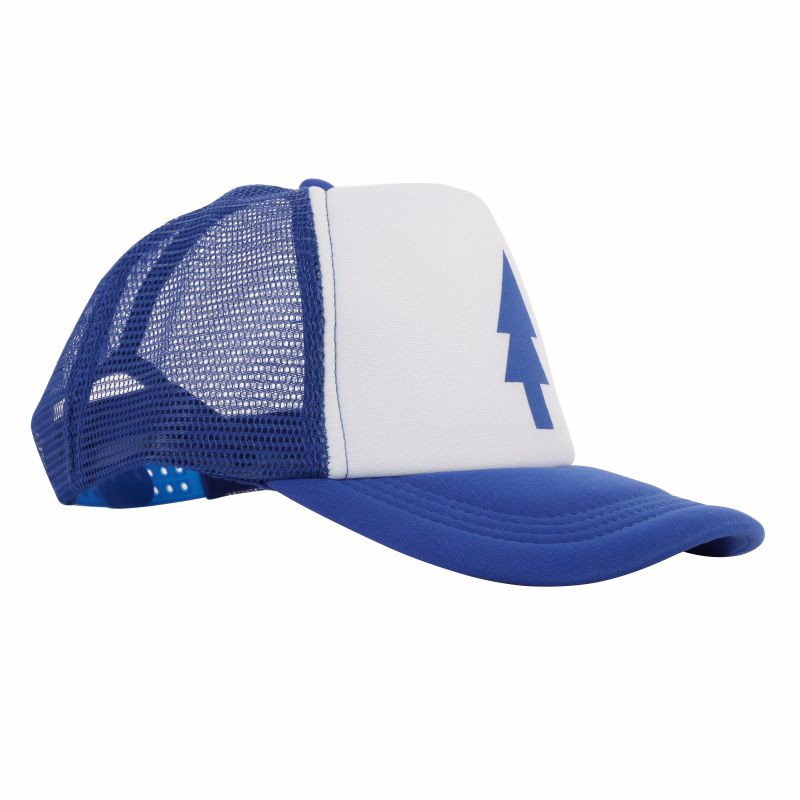 Unisex-Women-Men-Curved-Bill-BLUE-PINE-TREE-Dipper-Gravity-Falls-Cartoon-Mesh-Hat-Cap-Trucker-Baseba-32685593046