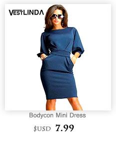 VESTLINDA-Bodycon-Dress-Summer-Sundresses-Women-O-Neck-Lentern-Sleeve-Sashes-Brief-Solid-Knee-Length-32787001843