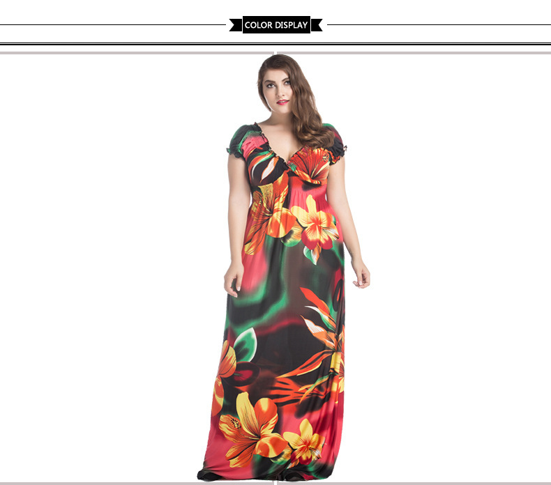 VITIANA-Brand-Womens-Spring-Elegant-Clothing-Bohemian-V-Neck-Flower-Print-Maxi-Long-Party-Casual-Dre-32792148095