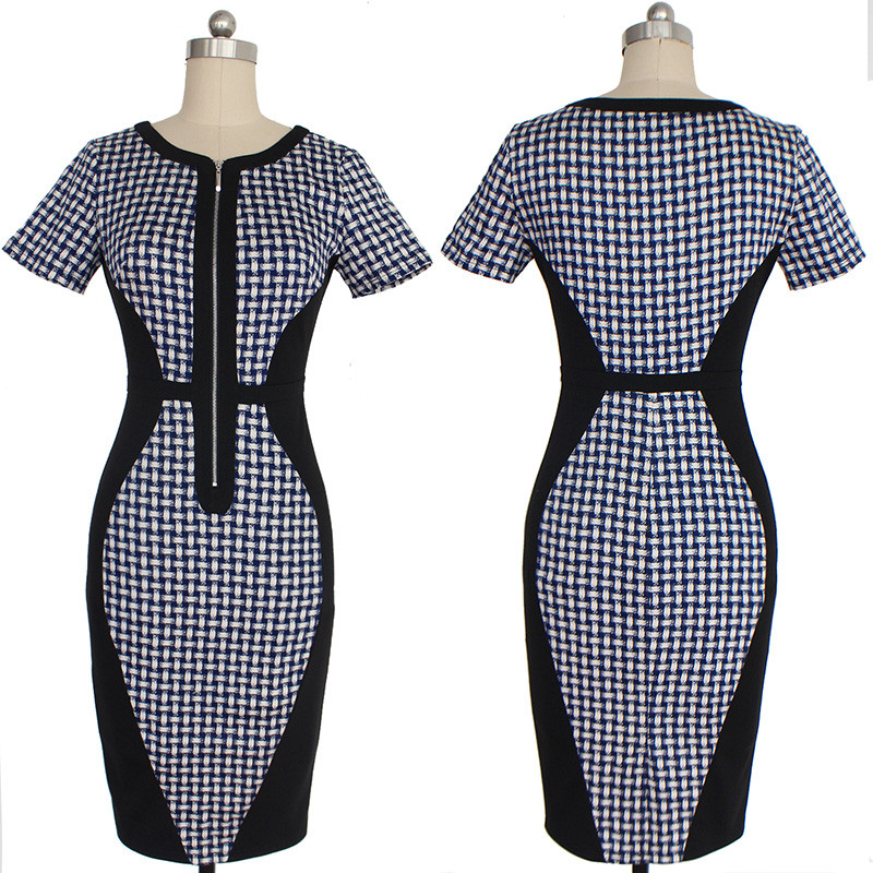 Vfemage-Women-Elegant-Sexy-Optical-Illusion-Front-Zipper-Slim-Wear-To-Work-Office-Business-Casual-Pa-32636509617