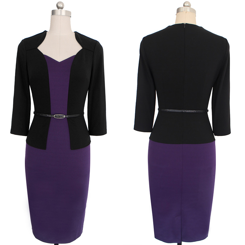 Vfemage-Women-One-piece-Faux-Jacket-Elegant-Slim-V-neck-Contrast-Work-Office-Business-34-Sleeve-Fema-32740680993
