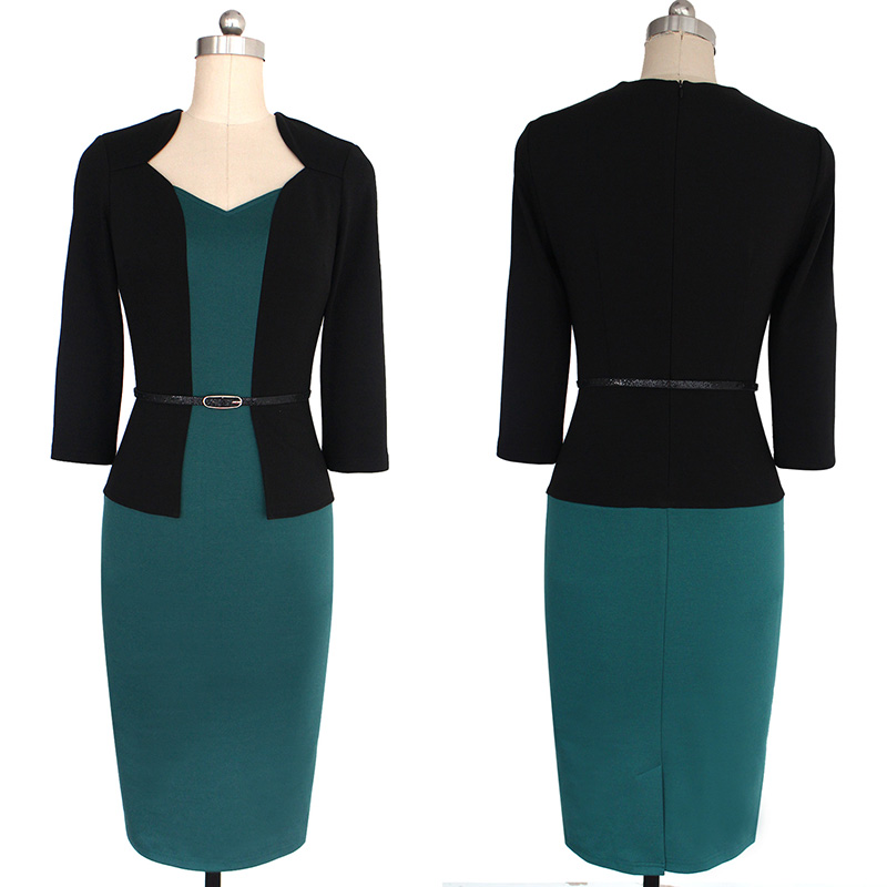 Vfemage-Women-One-piece-Faux-Jacket-Elegant-Slim-V-neck-Contrast-Work-Office-Business-34-Sleeve-Fema-32740680993