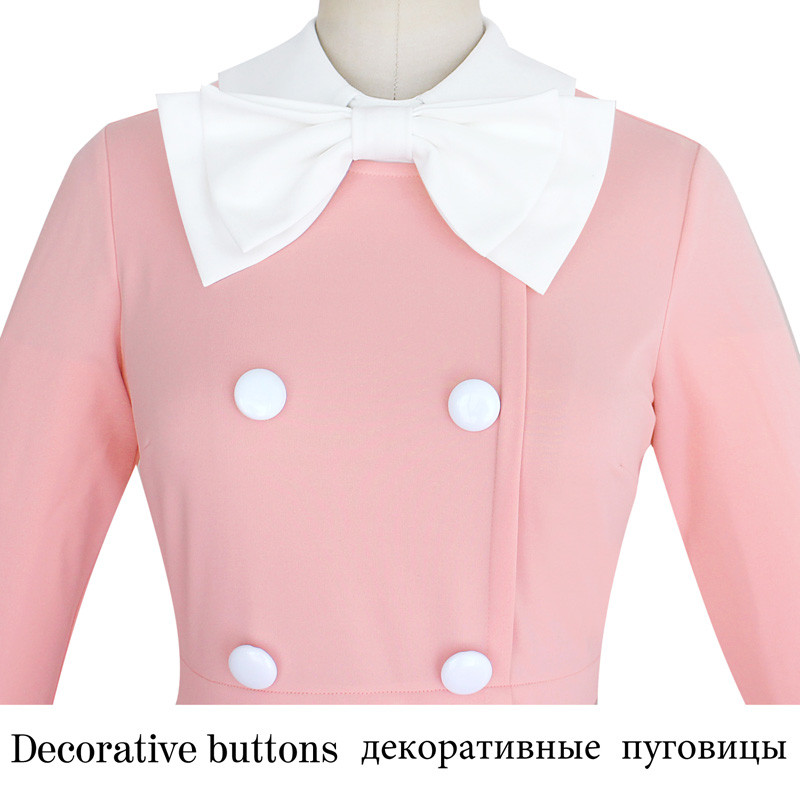 Vfemage-Womens-Elegant-Detachable-Bowknot-Collar-Button-Wear-to-Work-Office-Party-Sheath-Pencil-Fitt-32472638861
