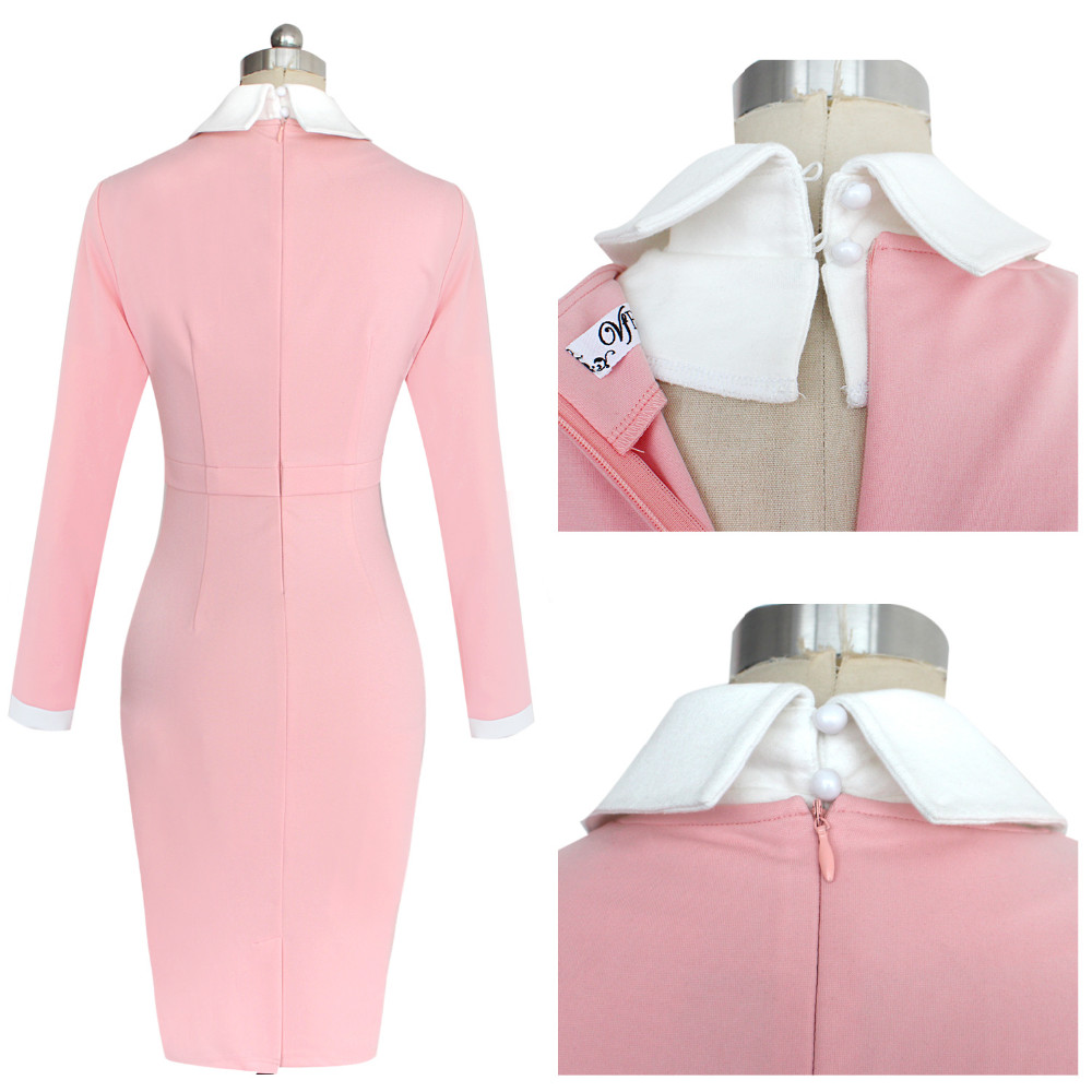 Vfemage-Womens-Elegant-Detachable-Bowknot-Collar-Button-Wear-to-Work-Office-Party-Sheath-Pencil-Fitt-32472638861