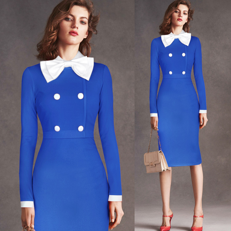 Vfemage-Womens-Elegant-Detachable-Bowknot-Collar-Button-Wear-to-Work-Office-Party-Sheath-Pencil-Fitt-32472638861