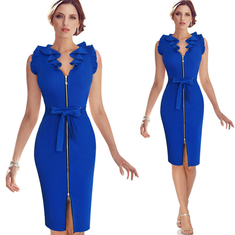 Vfemage-Womens-Elegant-Frill-Flounced-Ruffle-Neck-Belted-Bow-Zipper-Front-Party-Wear-to-Work-Sheath--32455882691