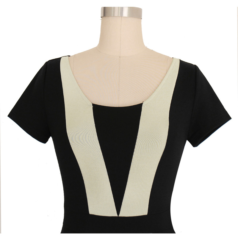 Vfemage-Womens-Elegant-Optical-Illusion-Colorblock-Contrast-Modest-Slim-Work-Business-Casual-Party-S-32610664989