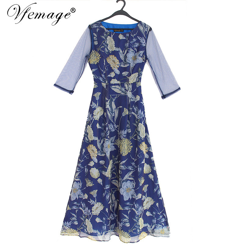 Vfemage-Womens-Elegant-Vintage-Flower-Floral-Print-See-Through-Mesh-Casual-Charming-Party-Ball-Gown--32671215065