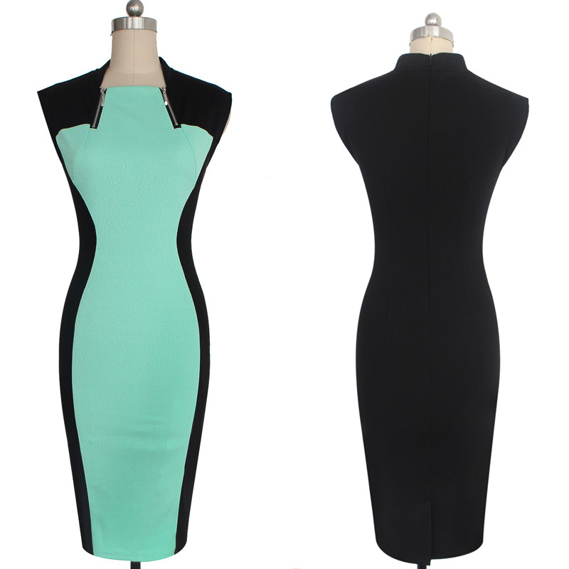 Vfemage-Womens-Elegant-Vintage-Optical-Illusion-Zipper-Contrast-Pinup-Wear-To-Work-Office-Casual-Par-32667897960