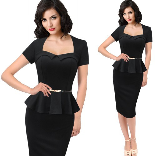 Vfemage-Womens-Elegant-Vintage-Retro-Peplum-Belted-Work-Office-Business-Casual-Party-Bodycon-Fitted--32609722637