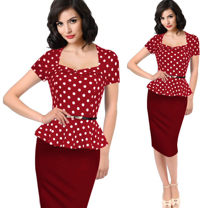 Vfemage-Womens-Elegant-Vintage-Retro-Peplum-Belted-Work-Office-Business-Casual-Party-Bodycon-Fitted--32609722637