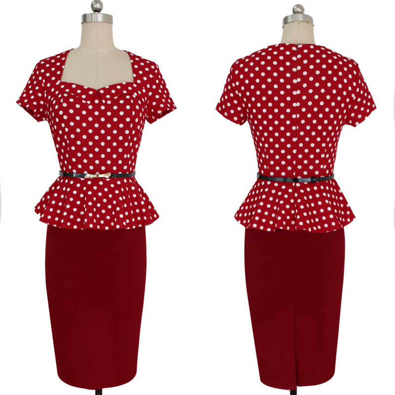 Vfemage-Womens-Elegant-Vintage-Retro-Peplum-Belted-Work-Office-Business-Casual-Party-Bodycon-Fitted--32609722637