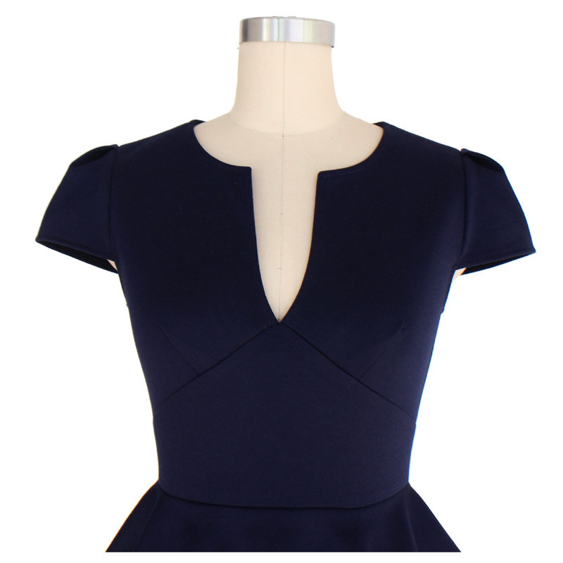 Vfemage-Womens-Peplum-Elegant-Sexy-Deep-V-Neck-Cap-Sleeve-Tunic-Slim-Casual-Party-Club-Clubwear-Body-32598178354