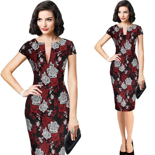 Vfemage-Womens-Sexy-Elegant-Jacquard-Floral-Flower-Party-Evening-Mother-of-Bride-Casual-Sheath-Bodyc-32706359987