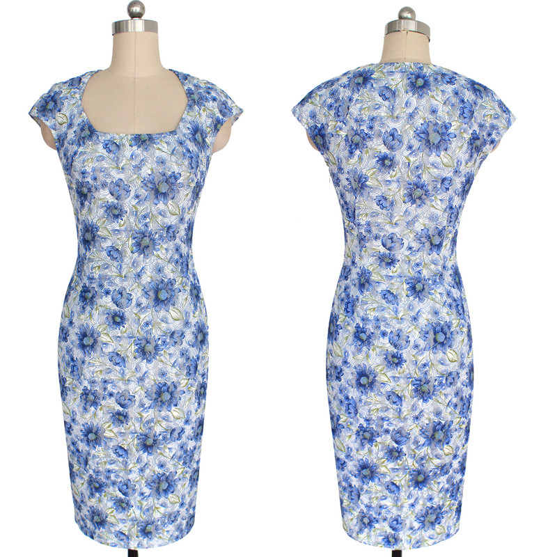 Vfemage-Womens-Summer-Elegant-Cap-Sleeve-Slim-Casual-Wear-To-Work-Office-Party-Fitted-Sheath-Bodycon-32649028206