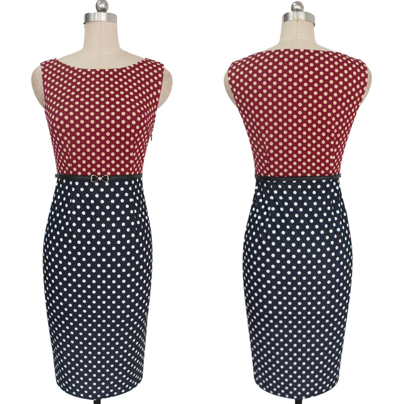 Vfemage-Womens-Summer-Elegant-Vintage-Polka-Dot-Contrast-Belted-Patchwork-Casual-Wear-To-Work-Office-32688599386