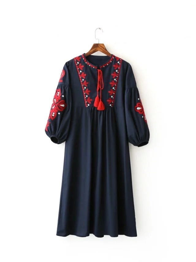 Vintage-Ethnic-Embroidery-Autumn-Dress-Women-Drawstring-Round-Neck-Lantern-Sleeve-Long-Dress-maxi-Ju-32727159276