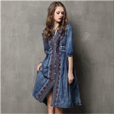 Vintage-Floral-Embroidery-Women-Dress-CottonampLinen-Loose-Stand-Collar-Dress-Denim-Womens-Long-Slee-32743623734