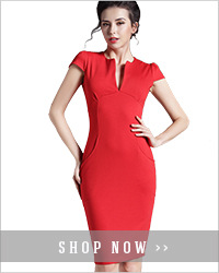 Vintage-Mermaid-Women-Office-Dress-Summer-Casual-Contrast-Patchwork-Sheath-Bodycon-Party-Dress-B220-32417595774