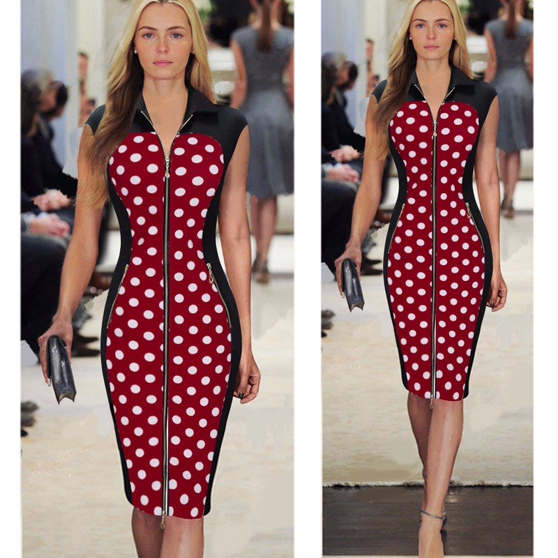 Vintage-Polka-Dot-Elegant-Summer-Women-Sleeveless-Front-Zipper-Contrast--Dresses-Evening-Party--Body-32392419699