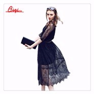 Vintage-Robe-New-2016-Summer-Fashion-Hollow-Black--White-Lace-Elegant-Party-Dress-High-Quality-Women-32645003341