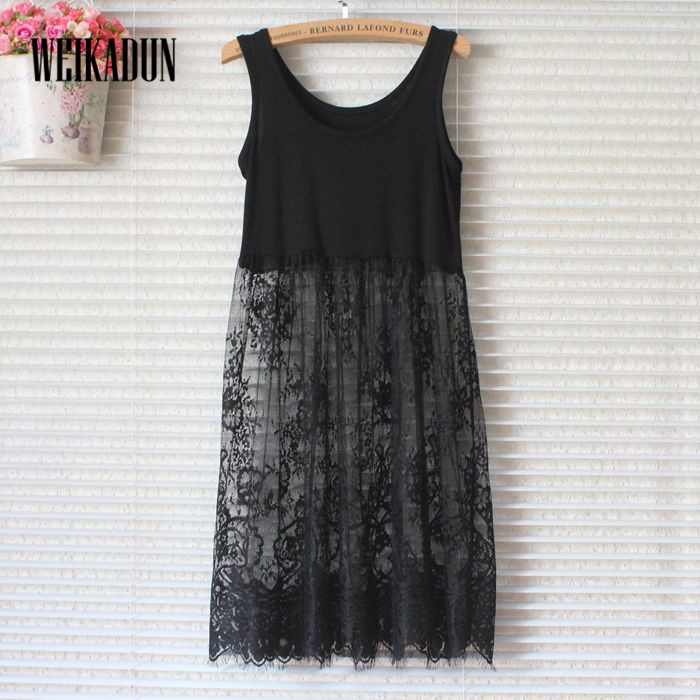 WEIKADUN-2018-Summer-Women-Lace-Dress-Black-White-Casual-Sexy-Sleeveless-Mesh-lace-dress-See-Through-32770155178