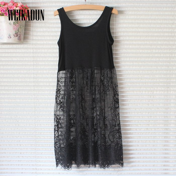 WEIKADUN-2018-Summer-Women-Lace-Dress-Black-White-Casual-Sexy-Sleeveless-Mesh-lace-dress-See-Through-32770155178