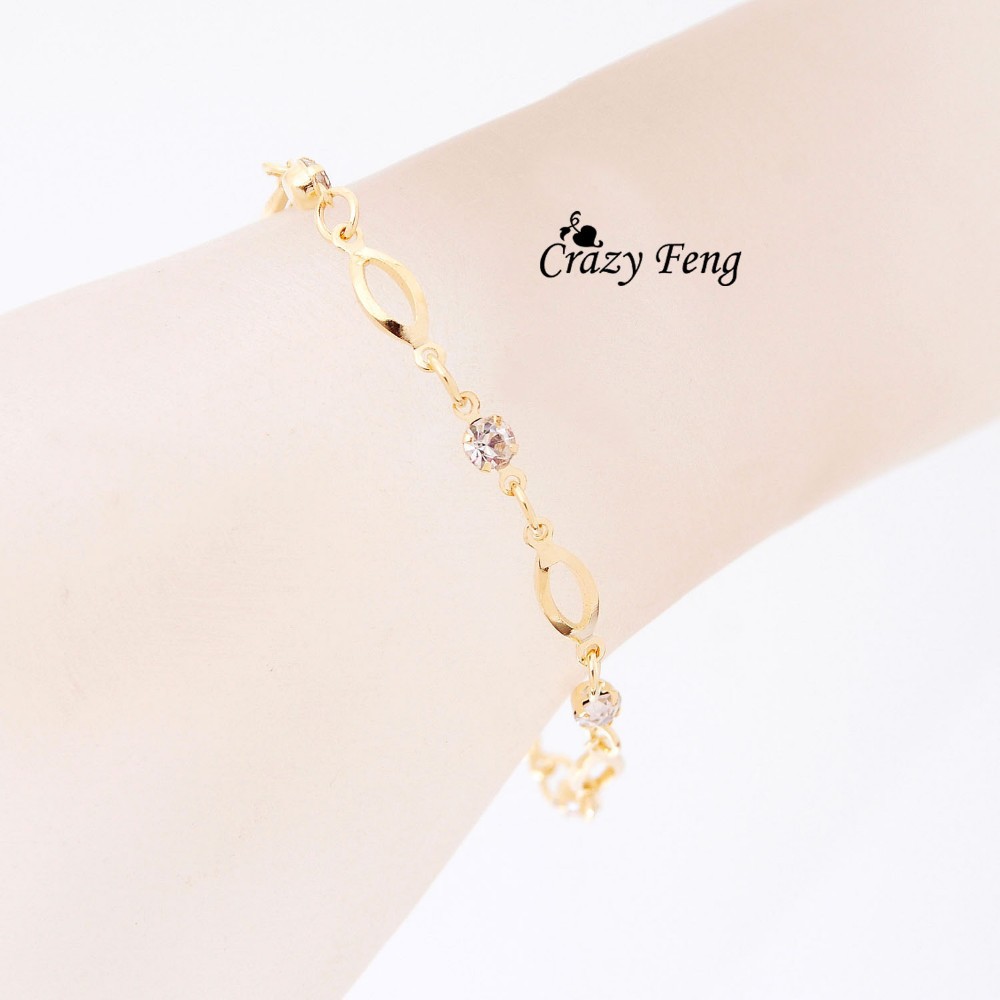 Wholesale--Gold-color-Crystal-friendship-bracelets-bracelets-for-women-gift--Free-Shipping-32441798492