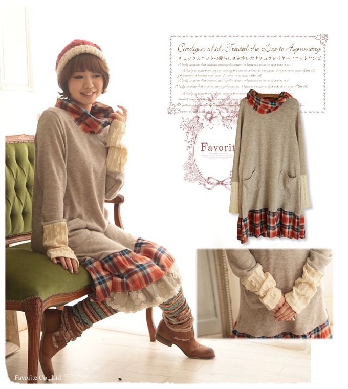 Winter-Autumn-Cotton-Patchwork-Plaid-Pockets-Faux-Two-Piece-Long-Sleeve-Loose-Casual-Large-Size-Wome-32270296950