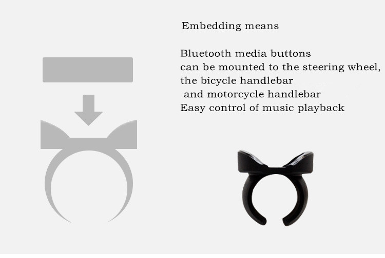 Wireless-Bluetooth-Media-Remote-steering-wheel-remote-mobile-mp3-music-play-for-car-motorcycle-bike--32687922963