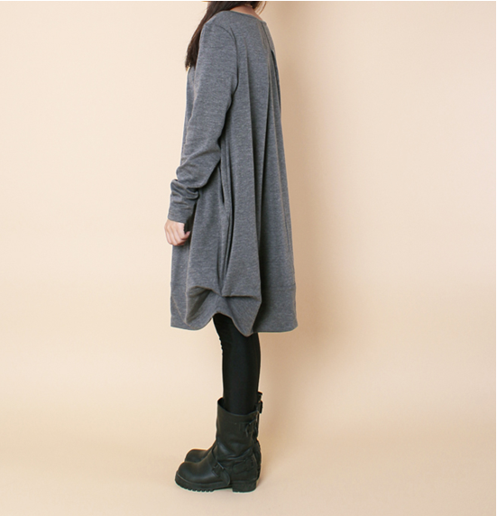 Wniter-Autumn-Dress-Loose-Casual-Pleated-A-line-Dress-Long-Sleeve-O-Neck-Women-Dress-Medium-Long-Cot-32536182192