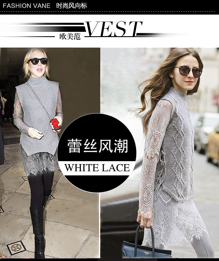 Women-Autumn-2-Piece-Sweater-Lace-Dress-Female-Vintage-Midi-RabbitAngora-Hair-Knit-Pulloveramp-Long--32423336946