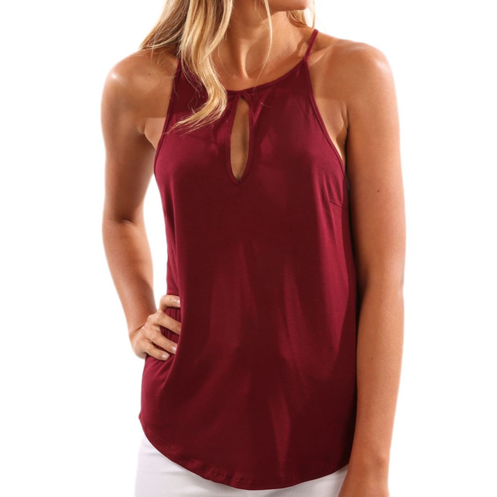 Women-O-neck-Hollow-Out-Sleeveless-Top-Gallus-Solid-Casual-Shirt-Vest-White-Black-Pink-Color--32800736390