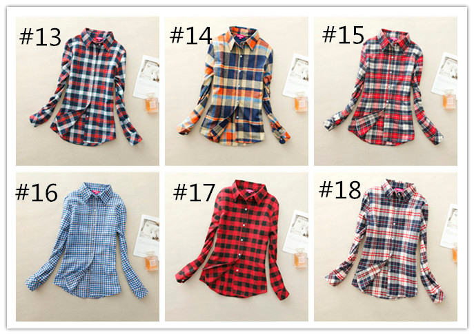 Women-Shirt-Blouses-Plus-Size-2018-Hot-New-Spring-Flannel-Cotton-Long-Sleeve-Plaid-Shirt-Casual-Fema-32621025291