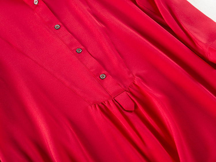 Women-Silk-dress-Luxury-100-Natural-silk-Red-Solid-Chiffon-Loose-dress-34-sleeved-2017-Summer-Vestid-32792480993