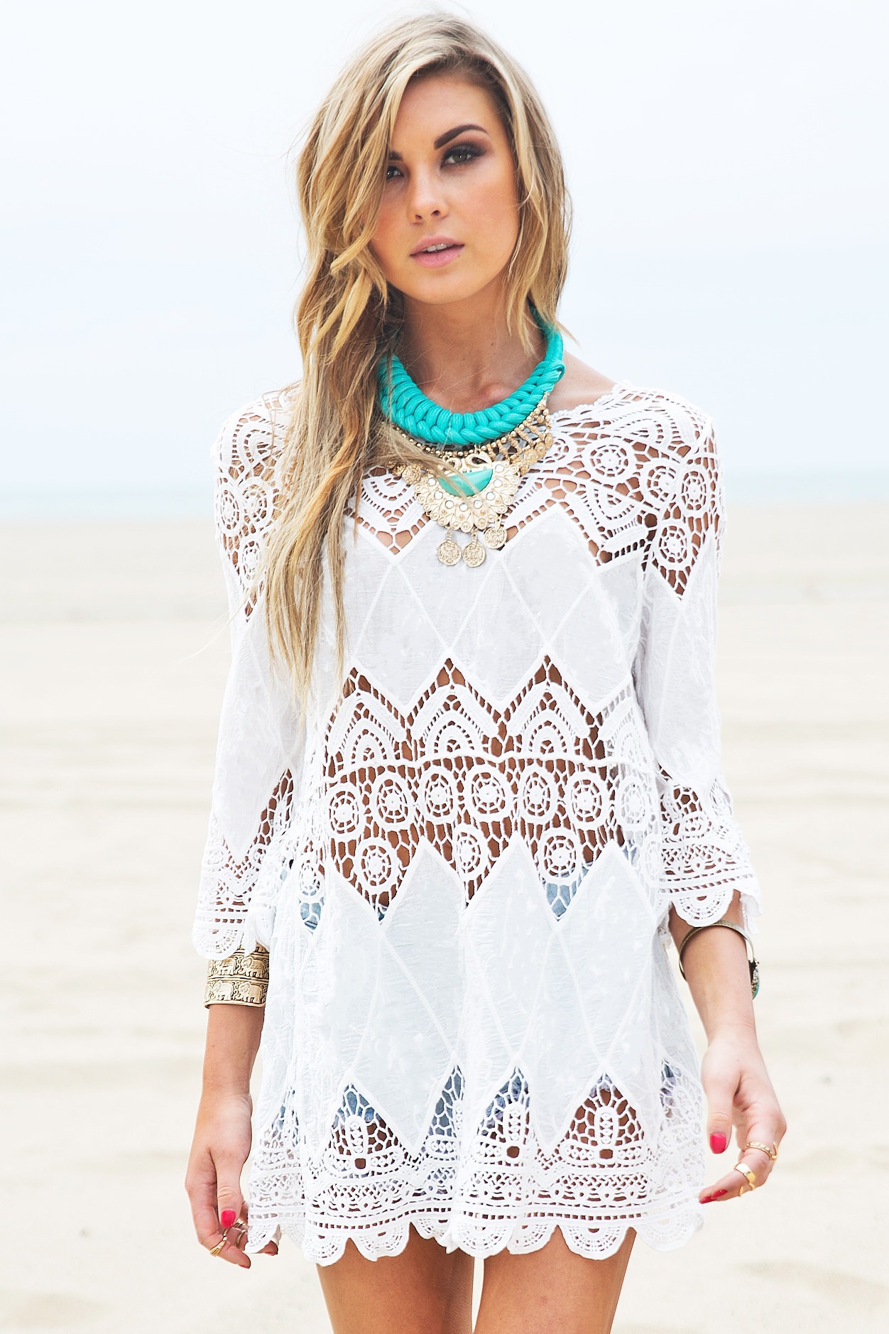 Women-Summer-Beach-Wear-Crochet-Tunics-Dresses-Half-Sleeve-2016-New-Flower-Embroidery-Boho-Lace-Shir-32673361286