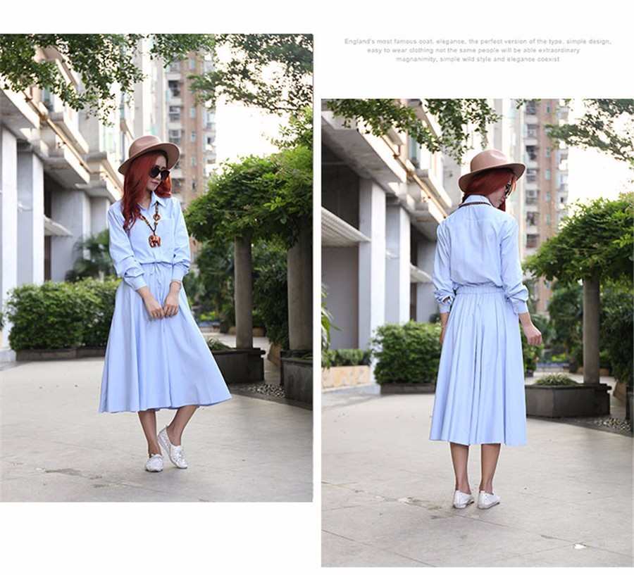 Women-Summer-Dress-2018-Casual-Long-Shirt-Dress-Short-Sleeve-Tied-Waisted-Pleated-Elegant-Office-Dre-32692892763