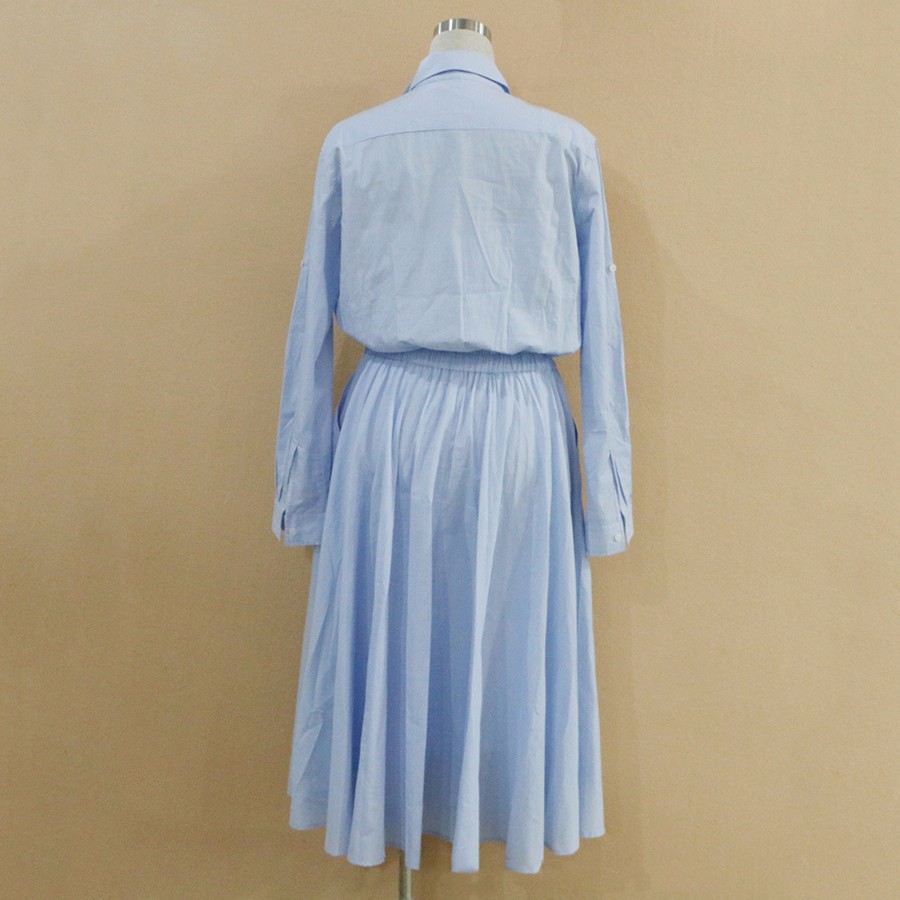 Women-Summer-Dress-2018-Casual-Long-Shirt-Dress-Short-Sleeve-Tied-Waisted-Pleated-Elegant-Office-Dre-32692892763