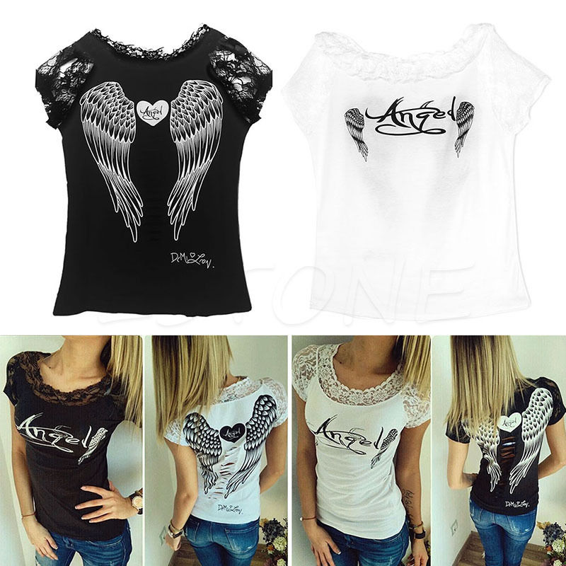 Women-T-shirt-Back-Hollow-Angel-Wings-Tops-Summer-Style-Lace-Short-Sleeve-Tops-Clothing-32799848188