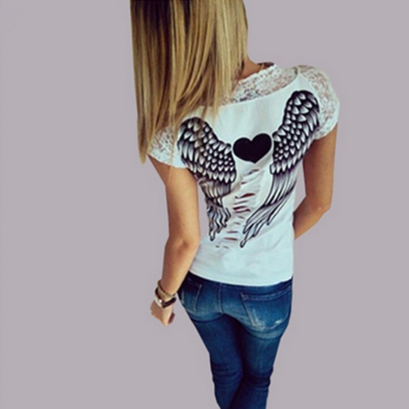 Women-T-shirt-Back-Hollow-Angel-Wings-Tops-Summer-Style-Lace-Short-Sleeve-Tops-Clothing-32799848188