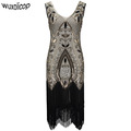Women-Vintage-Inspired-Shining-Black-Gold-1920s-Beading-Sequin-Art-Deco-Gatsby-Flapper-Dress-Sleevel-32741291402