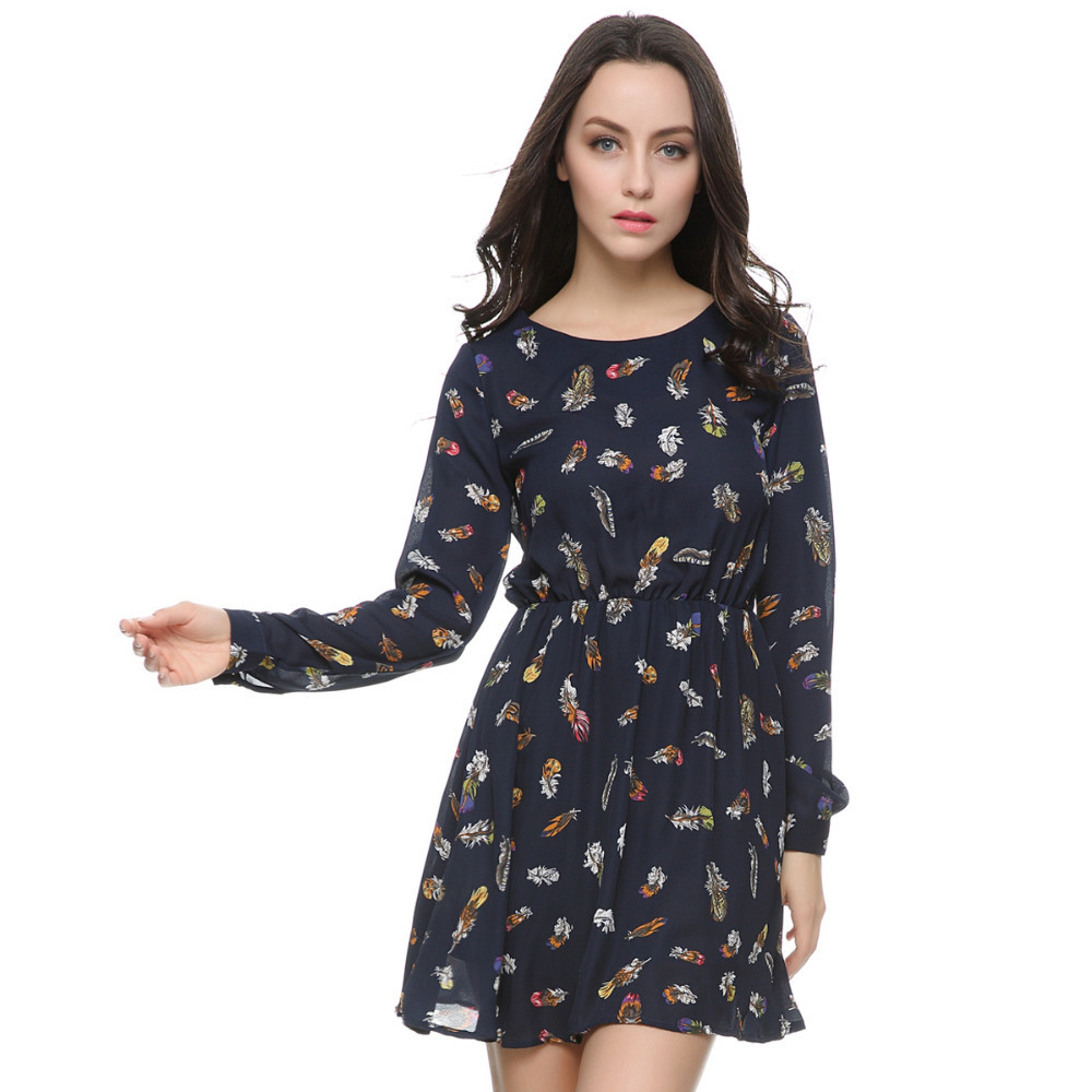 Women-color-feather-print-dress-summer-vintage-black-chiffon-mini-A-line-dress-O-neck-long-sleeve-ca-1580442488