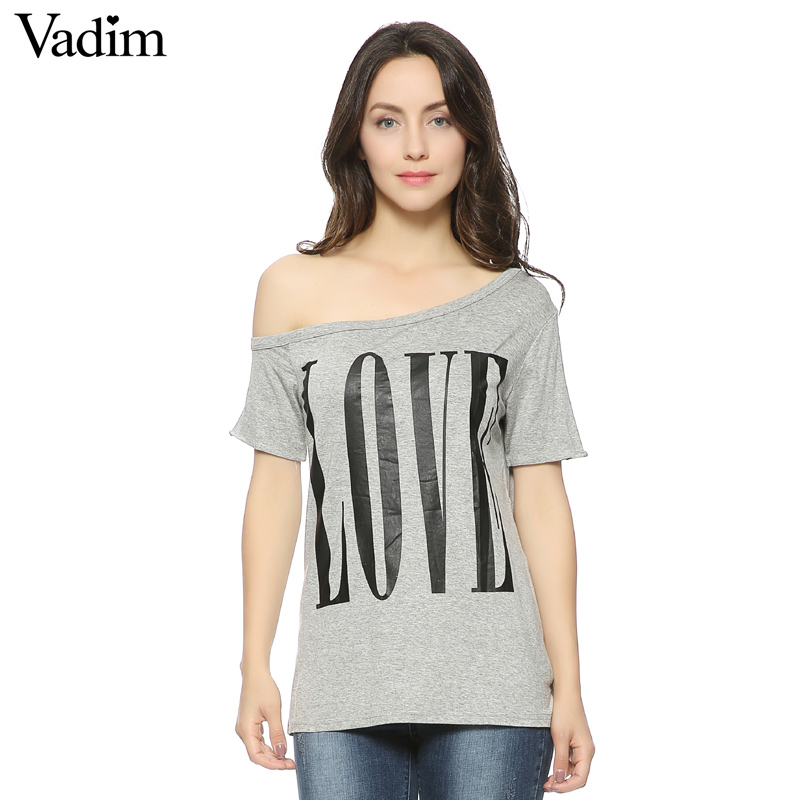 Women-cute-LOVE-letters-print-T-shirt-short-sleeve-off-shoulder-shirts-camisas-femininas-casual-soli-32565837237