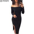 Work-Cotton-Women-Autumn-Dress-Sexy-2016-Sheath-Office-Casual-Party-Dresses-Empire-Turtleneck-Midi-B-32742085140