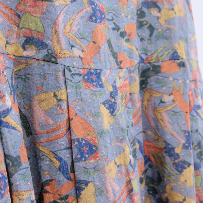 XianRan-Women-Dress-Print-Dress-Lantern-Sleeve-Plus-Size-Linen-Dress-Free-Shipping-32664830375