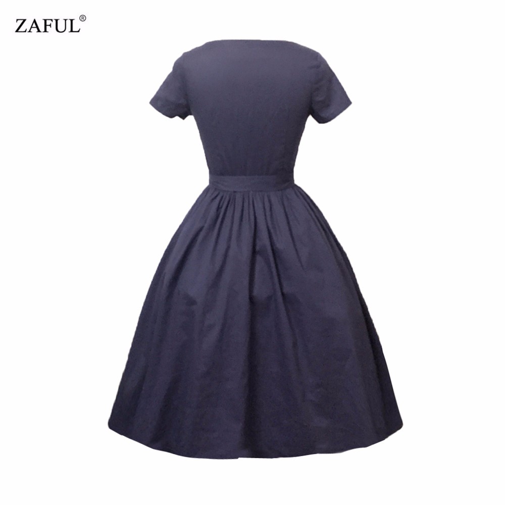 ZAFUL-Brand-3-color-2017-Women-Vintage-Dress-feminino-Vestidos-Audrey-hepburn-50s-Rockabilly-Retro-R-32654540153