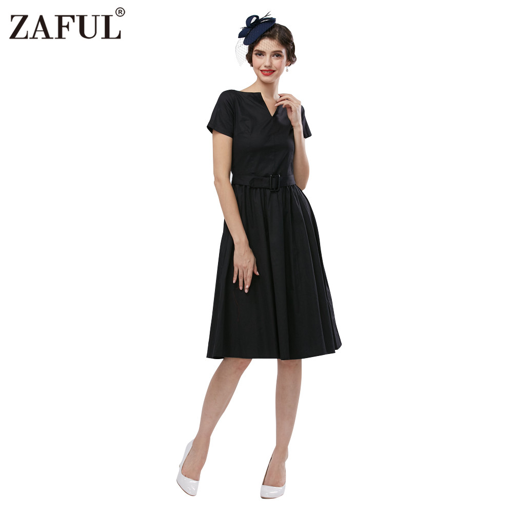ZAFUL-Brand-3-color-2017-Women-Vintage-Dress-feminino-Vestidos-Audrey-hepburn-50s-Rockabilly-Retro-R-32654540153