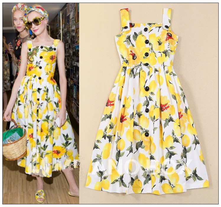 ZAFUL-Brand-Design-Women-Dresses-Sweet-Lemon-Single-Breasted-Spaghetti-Strap-Slim-Woman-Dress-Pleate-32663329833